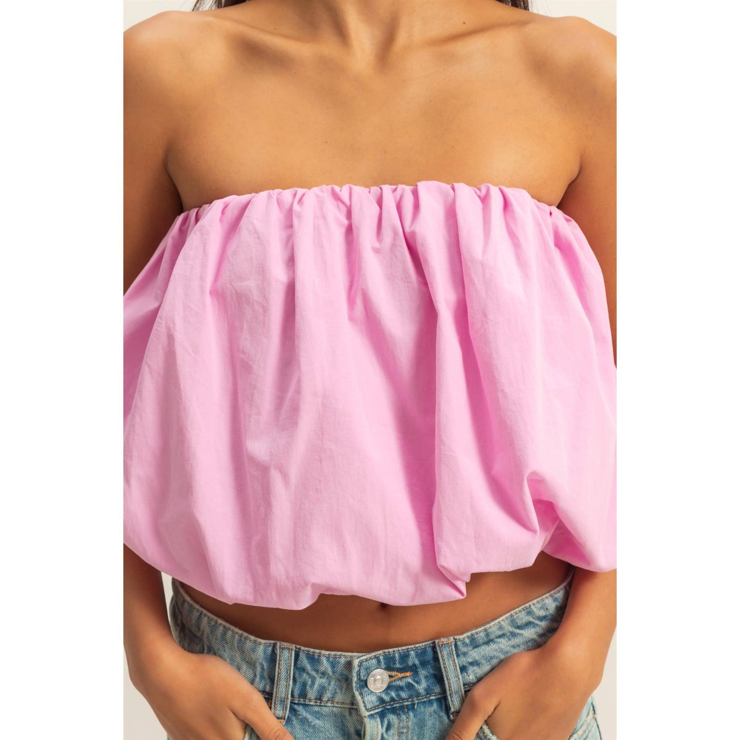 Strapless Bubble Top
