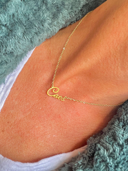 Cats Name Necklace