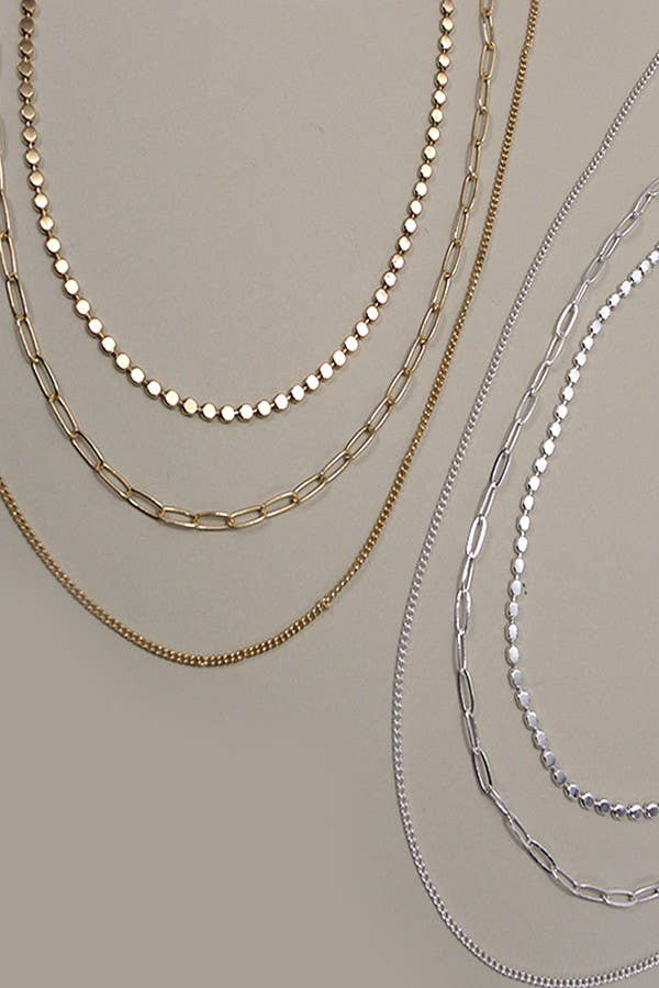 UNIQUE CHAIN 3 MULTI LAYER NECKLACE