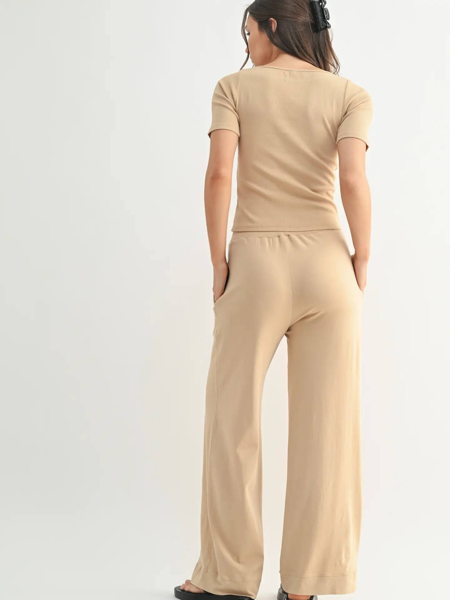 Ribbed top Lounge Set