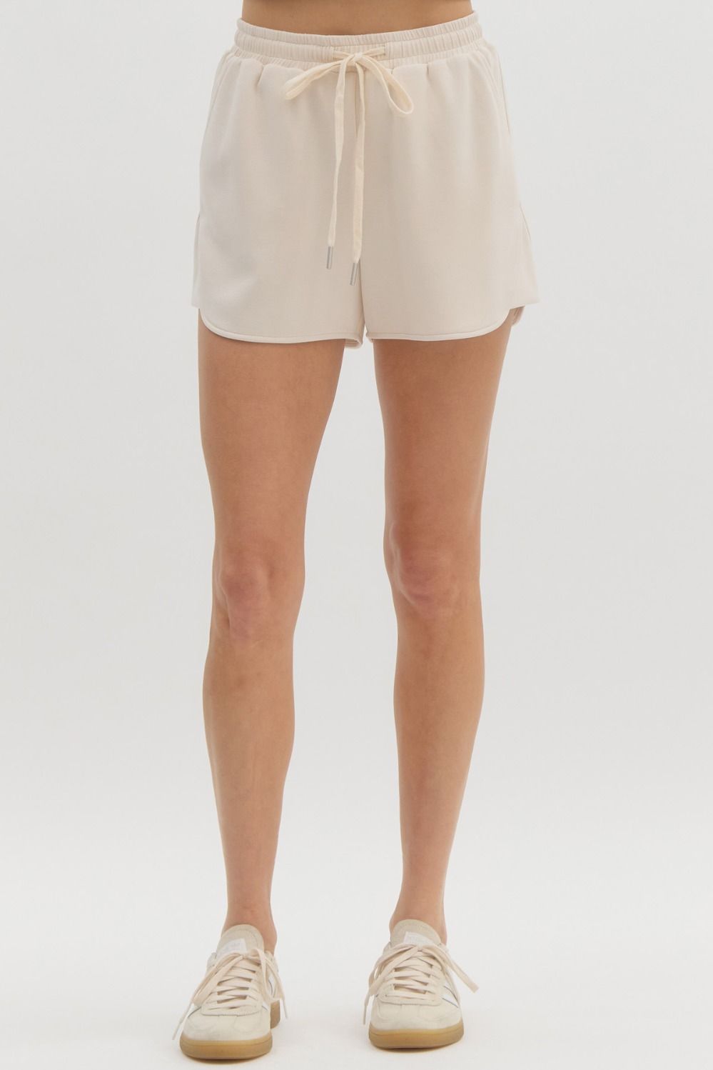 Soft Knit Drawstring Shorts