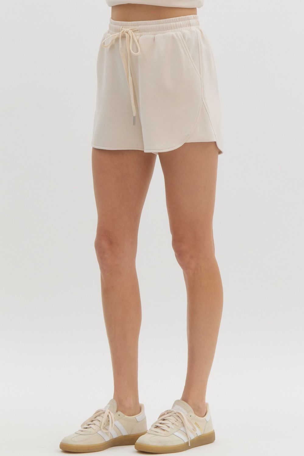 Soft Knit Drawstring Shorts