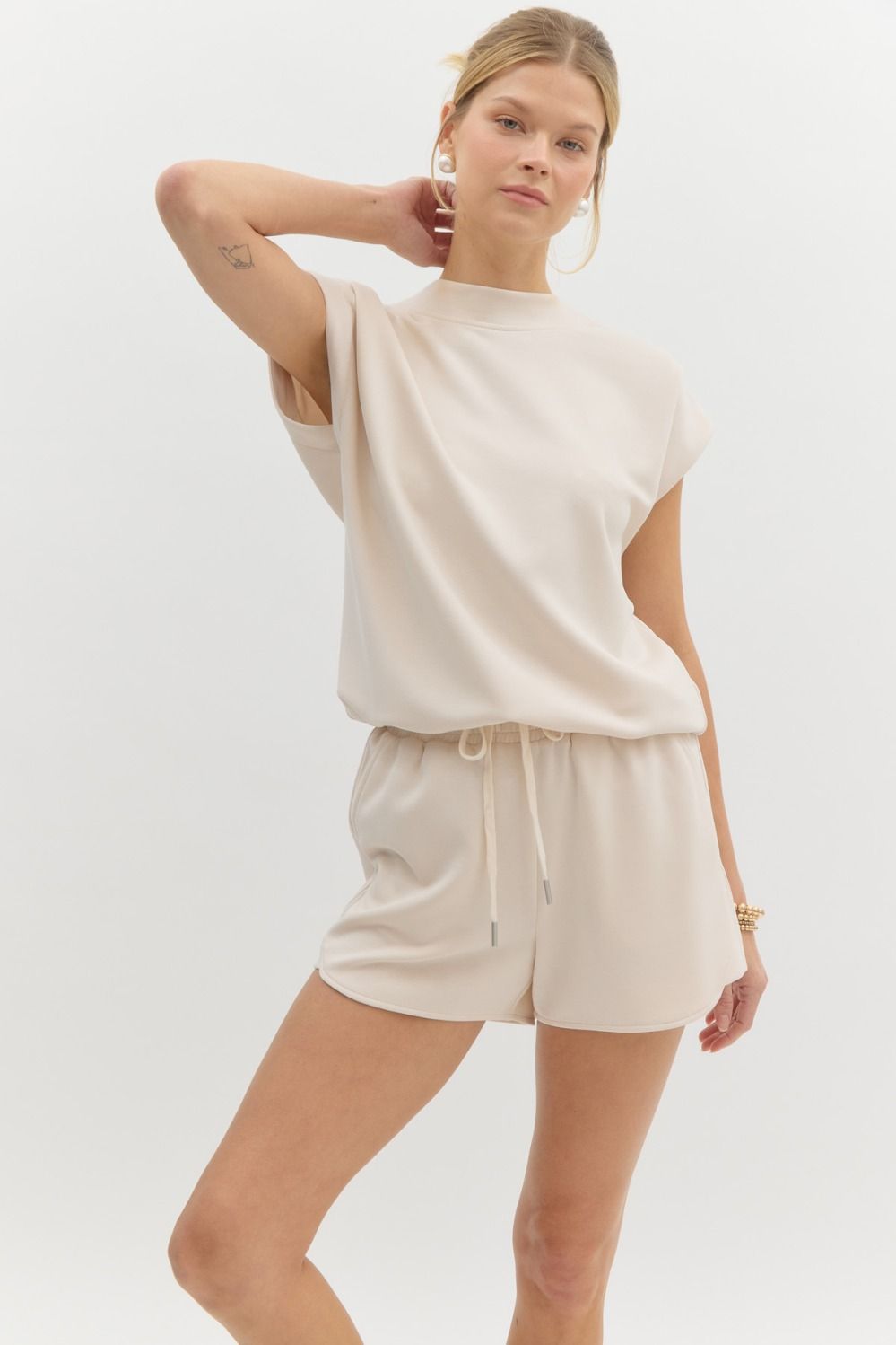 Soft Knit Drawstring Shorts