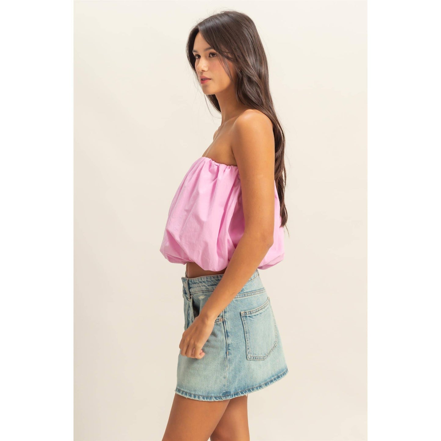 Strapless Bubble Top