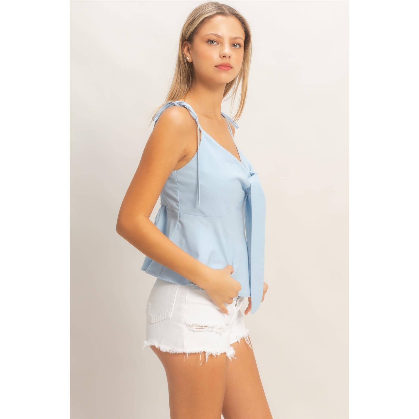 Tie Front Strap Top