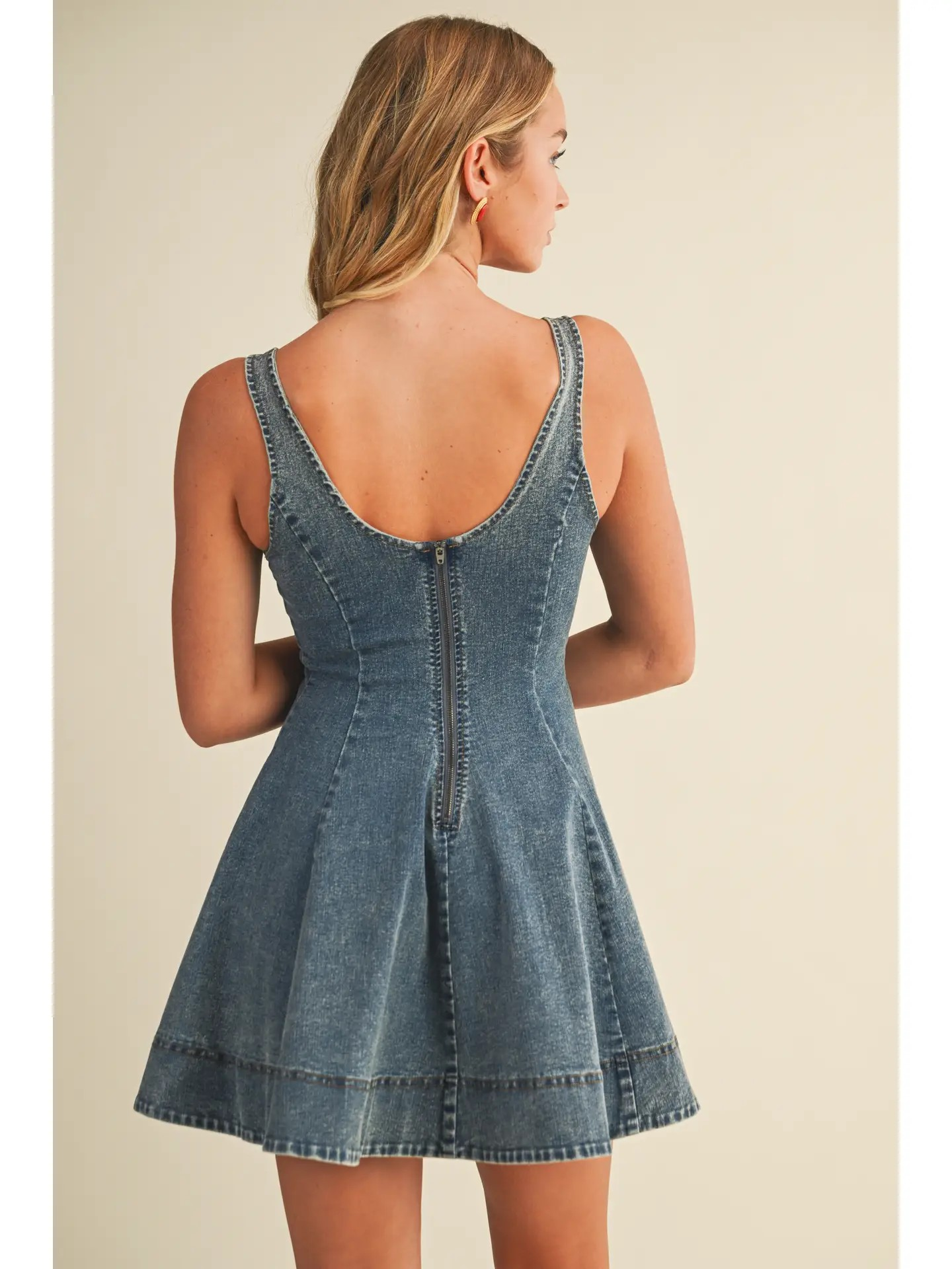 Denim Flare Dress