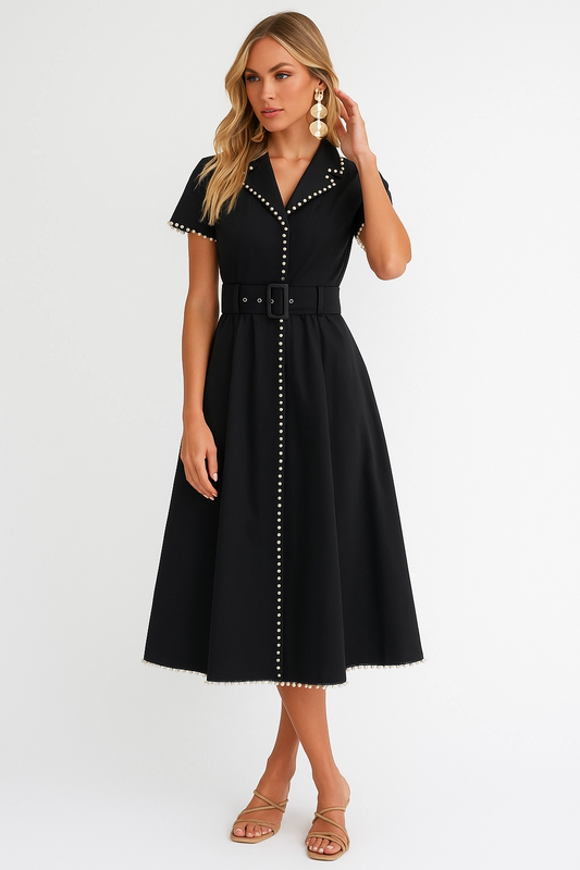 Collard Pearl Dress