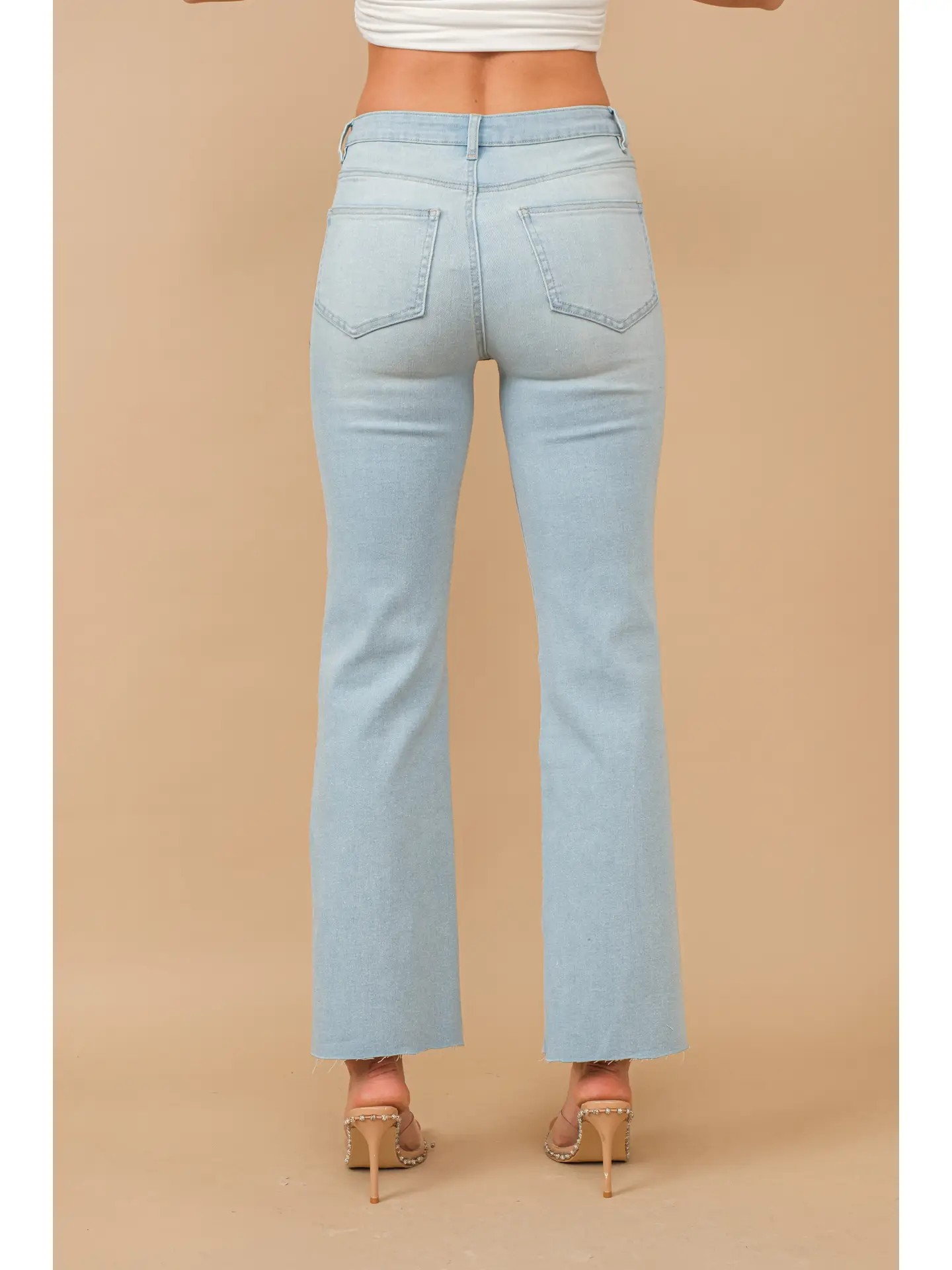 Light Shimmer Glitter Stretch Mid Rise Denim Jeans