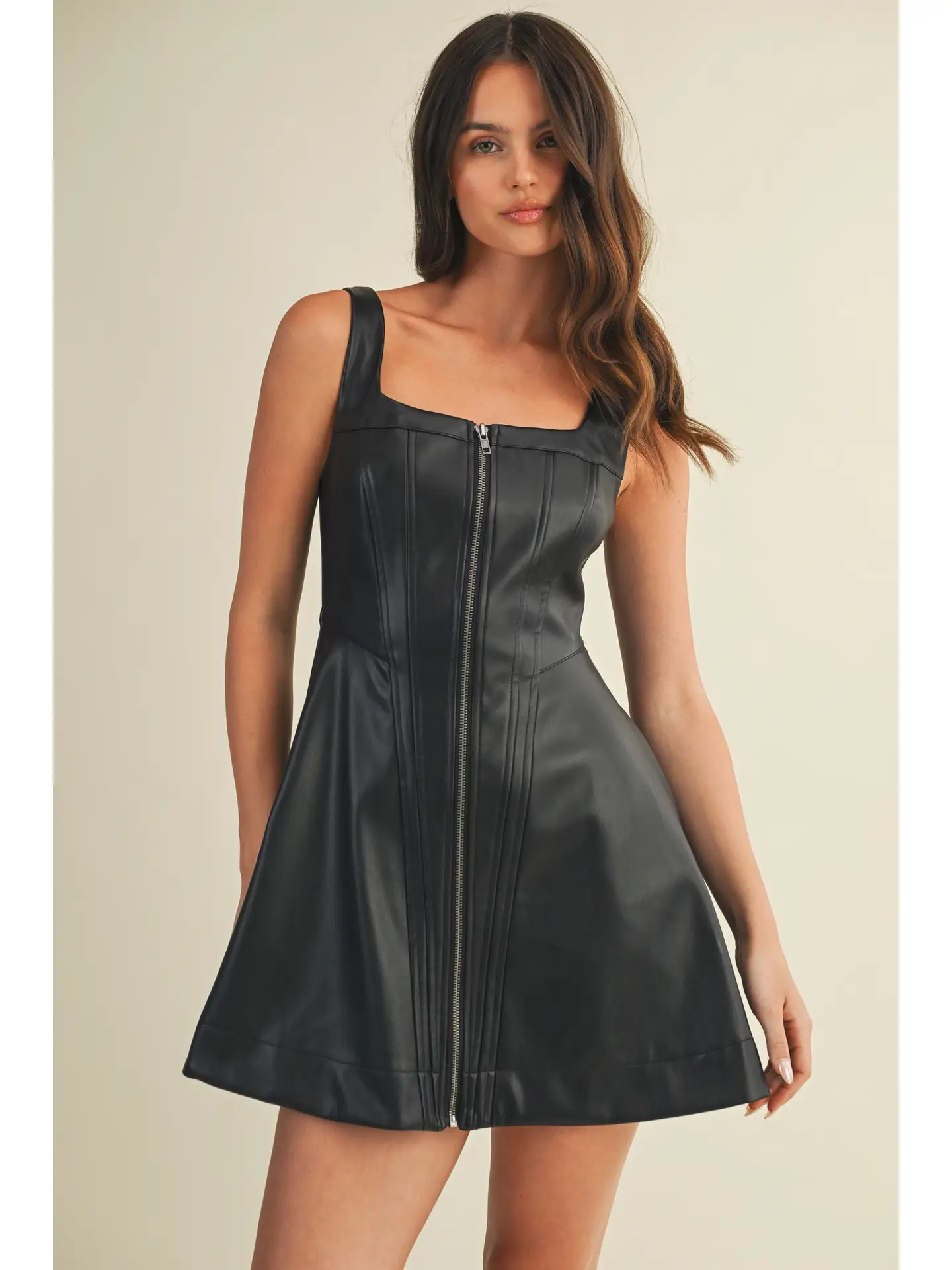 Black Leather Dress