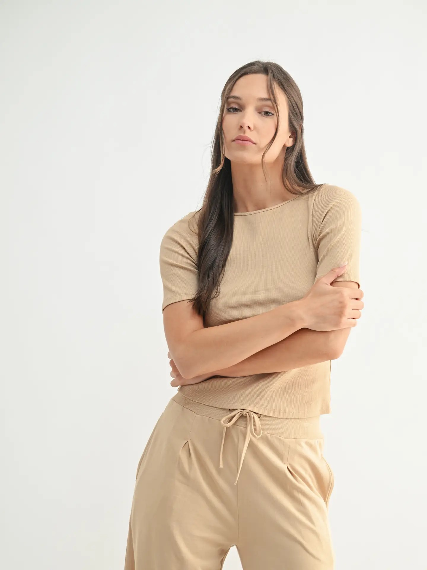 Ribbed top Lounge Set