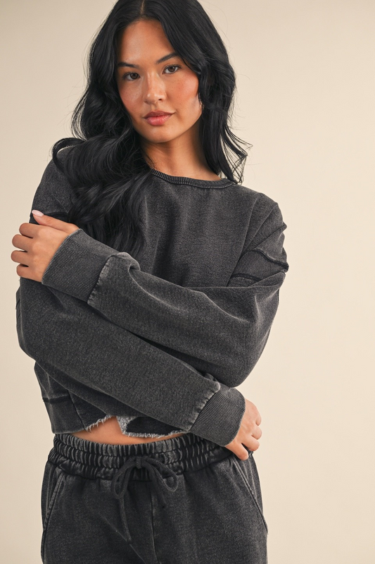 Open Back Sweatshirt